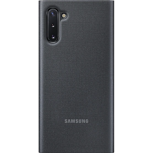 Samsung Galaxy Note 10 LED View atverčiamas dėklas Black 2 img.