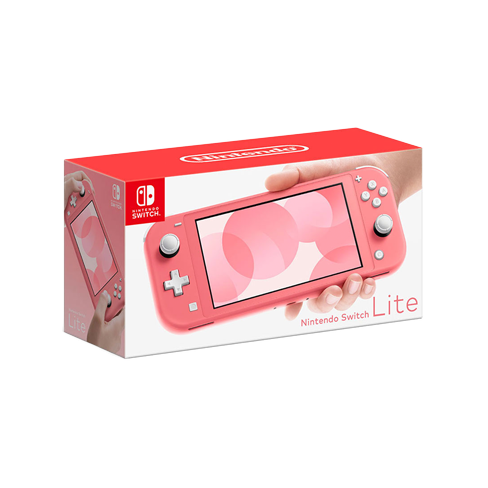 Nintendo Switch Lite žaidimų konsolė Coral Pink 4 img.