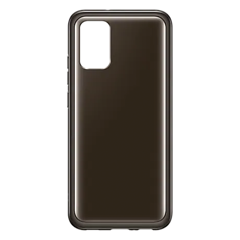 Samsung Galaxy A02s Soft Clear dėklas Black 2 img.