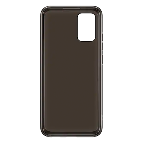 Samsung Galaxy A02s Soft Clear dėklas Black 1 img.