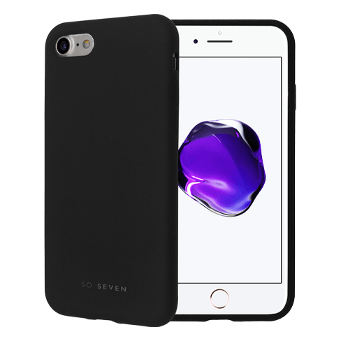 So Seven Apple iPhone 7/8/SE/SE 2022 Smoothie silikoninis dėklas Black 1 img.