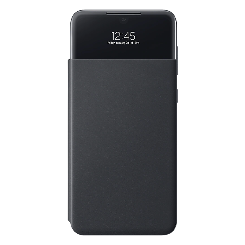 Samsung Galaxy A33 5G S View (EE) atverčiamas dėklas Black 1 img.