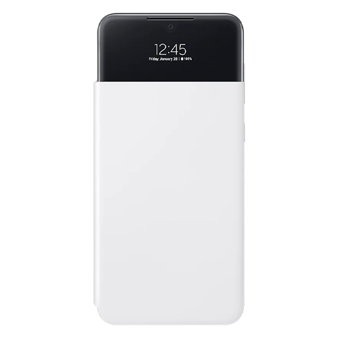 Samsung Galaxy A33 5G S View (EE) atverčiamas dėklas White 1 img.