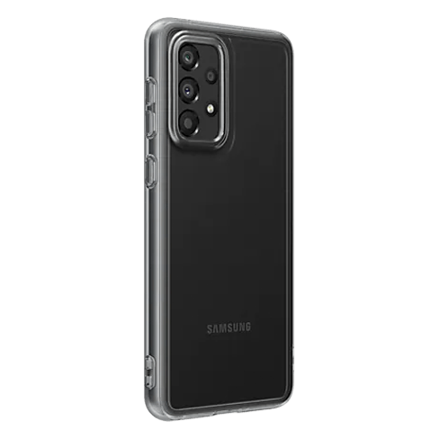 Samsung Galaxy A33 5G Soft Clear dėklas Black 2 img.
