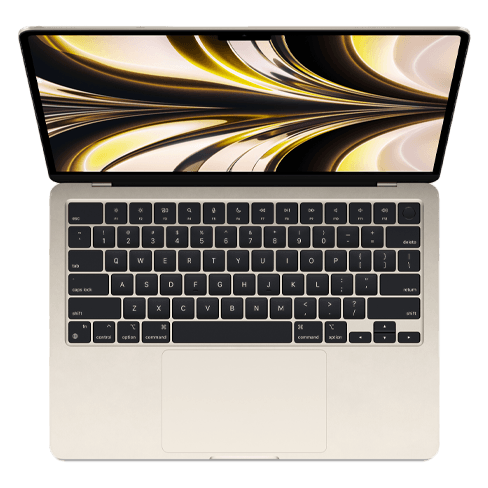 Apple MacBook Air 13” nešiojamas kompiuteris Starlight 3 img.