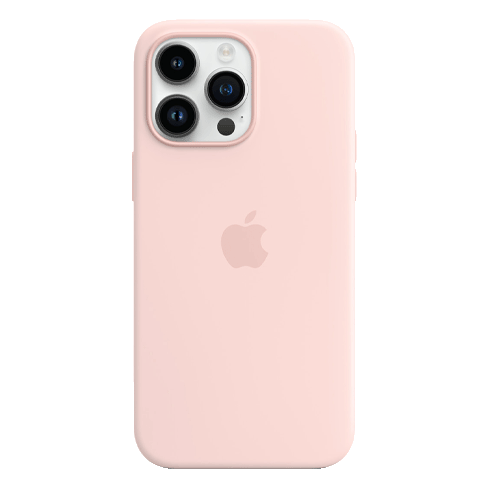 Apple iPhone 14 Pro Max silikoninis dėklas su MagSafe Chalk Pink 1 img.