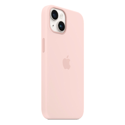 Apple iPhone 14 silikoninis dėklas su MagSafe Chalk Pink 2 img.