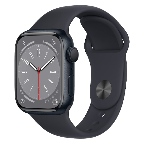 Apple Watch Series 8 GPS 41mmAluminium Case išmanusis laikrodis Midnight 2 img.