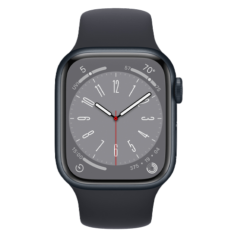 Apple Watch Series 8 GPS 41mmAluminium Case išmanusis laikrodis Midnight 1 img.