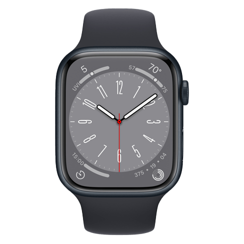 Apple Watch Series 8 GPS 45mmAluminium Case išmanusis laikrodis Midnight 1 img.