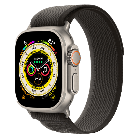 Apple Watch Ultra GPS + Cellular 49mm M/LTitanium Case (eSIM) išmanusis laikrodis Black 2 img.