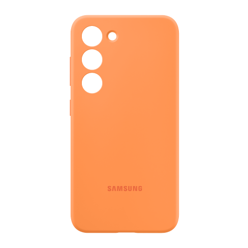 Samsung Galaxy S23 silikoninis dėklas Orange 4 img.
