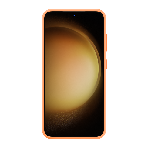 Samsung Galaxy S23 silikoninis dėklas Orange 3 img.