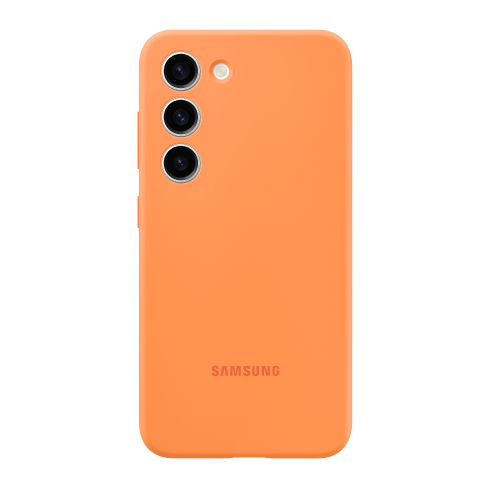 Samsung Galaxy S23 silikoninis dėklas Orange 1 img.