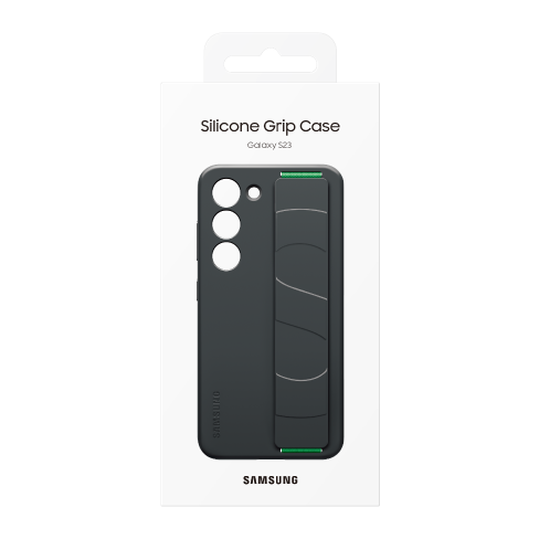 Samsung Galaxy S23 silikoninis Grip dėklas Black 7 img.