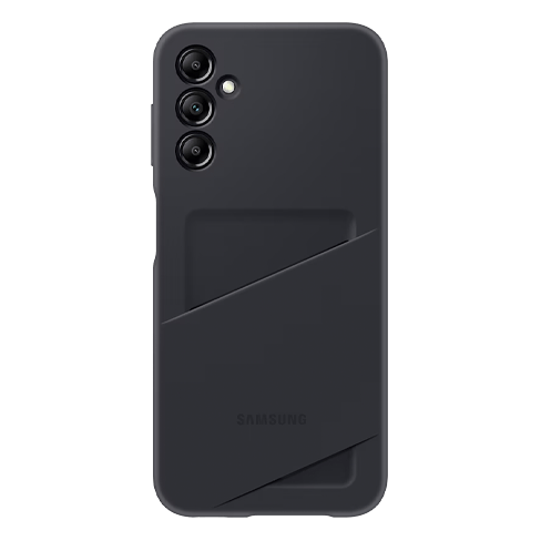 Samsung Galaxy A14/A14 5G dėklas su vieta kortelei Black 1 img.