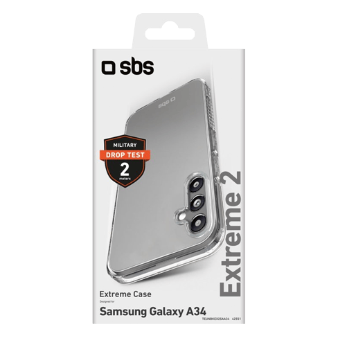 SBS Samsung Galaxy A34 5G Extreme X2 dėklas Transparent 1 img.