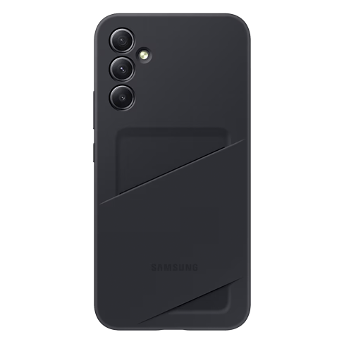 Samsung Galaxy A34 dėklas su vieta kortelei Black 1 img.