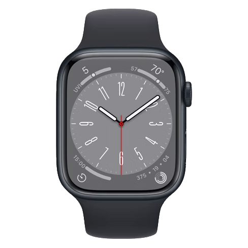 Apple Watch Series 8 GPS + Cellular 45mmAluminium Case (eSIM) išmanusis laikrodis Midnight 1 img.