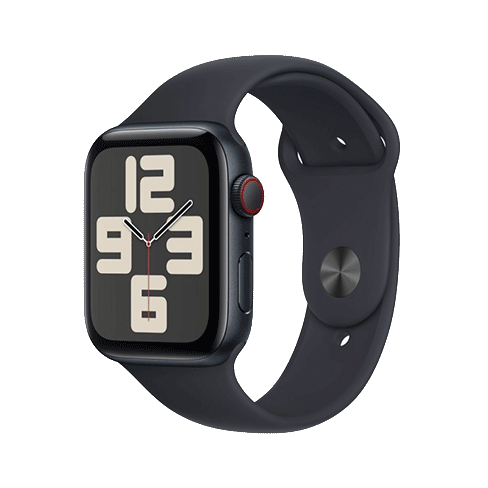 Apple Watch SE (2023) GPS + Cellular 40mm Aluminium Case with Sport Band - S/M (eSIM) išmanusis laikrodis Midnight 2 img.
