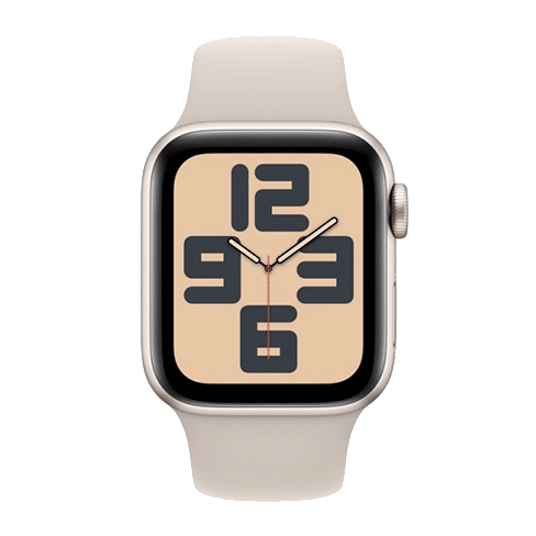 Apple Watch SE (2023) GPS + Cellular 40mm Aluminium Case with Sport Band - S/M (eSIM) išmanusis laikrodis Starlight 1 img.