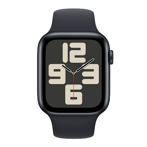 Apple Watch SE (2023) GPS + Cellular 44mm Aluminium Case with Sport Band - M/L (eSIM) išmanusis laikrodis Midnight 1 img.