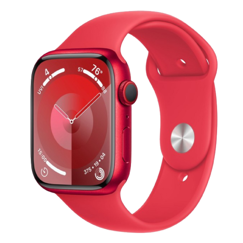 Apple Watch Series 9 GPS + Cellular 45mm Aluminium Case with Sport Band - M/L (eSIM) išmanusis laikrodis (PRODUCT)RED 2 img.
