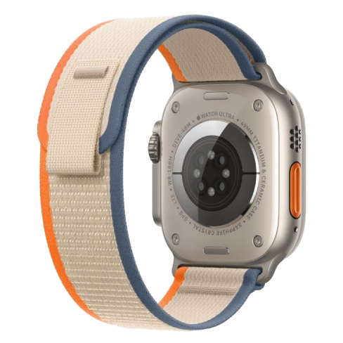 Apple Watch Ultra 2 GPS + Cellular 49mm Titanium Case with Trail Loop - M/L (eSIM) išmanusis laikrodis Orange/Beige 3 img.