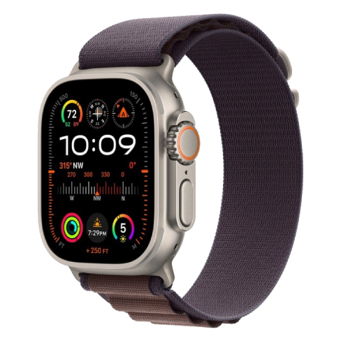Apple Watch Ultra 2 GPS + Cellular 49mm Titanium Case with Olive Alpine Loop - Medium (eSIM) išmanusis laikrodis Indigo 2 img.