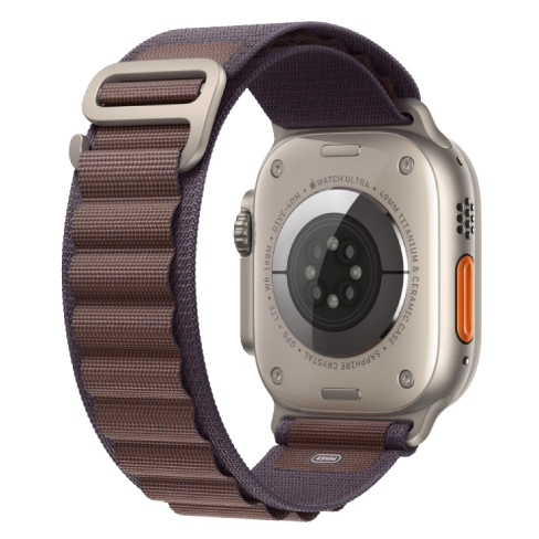 Apple Watch Ultra 2 GPS + Cellular 49mm Titanium Case with Olive Alpine Loop - Medium (eSIM) išmanusis laikrodis Indigo 3 img.