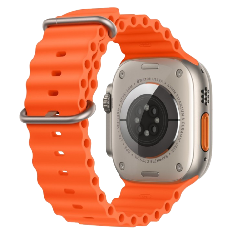 Apple Watch Ultra 2 GPS + Cellular 49mm Titanium Case with Ocean Band (eSIM) išmanusis laikrodis Orange 3 img.