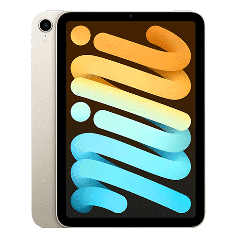 Apple iPad Mini (2022) Wi-Fi 6th Gen planšetinis kompiuteris Starlight 64 GB 1 img.