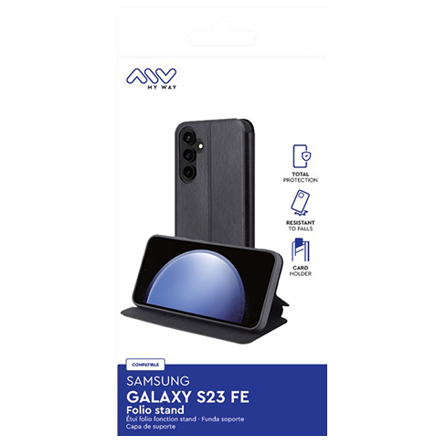 My Way Samsung Galaxy S23 FE Folio dėklas Black 2 img.