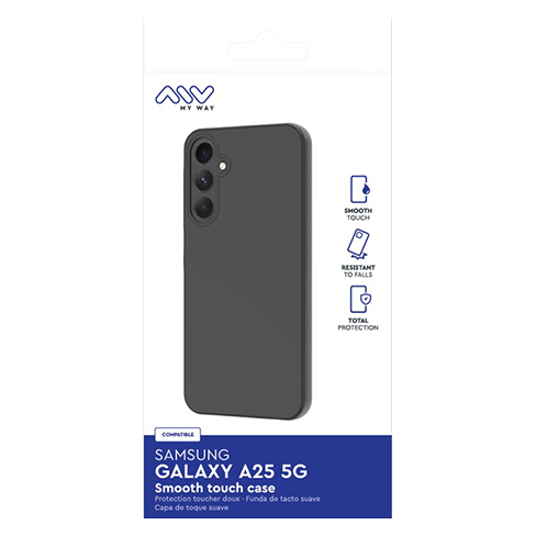 My Way Samsung Galaxy A25 5G Smoothie TPU dėklas Black 1 img.