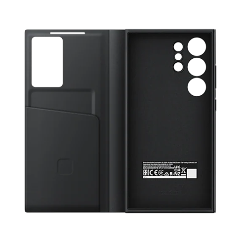 Samsung Galaxy S24 Ultra Smart View Wallet dėklas Black 4 img.