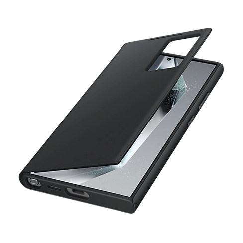 Samsung Galaxy S24 Ultra Smart View Wallet dėklas Black 2 img.