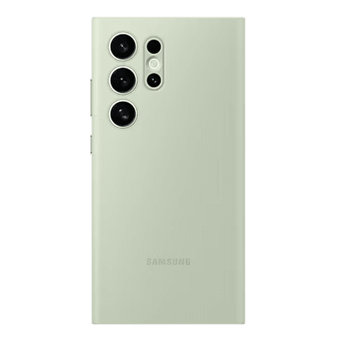 Samsung Galaxy S24 Ultra Smart View Wallet dėklas Light Green 3 img.