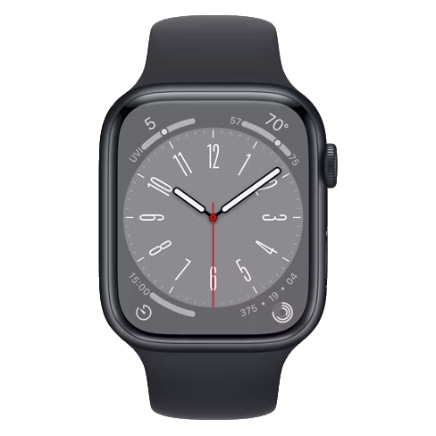 Apple Watch Series 8 GPS + Cellular 45mm Aluminium Case (eSIM) išmanusis laikrodis (Atidaryta pakuotė) Midnight 1 img.