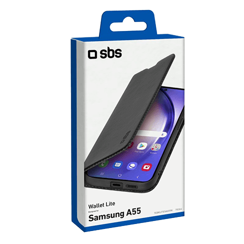 SBS Samsung Galaxy A55 Wallet Lite dėklas Black 3 img.