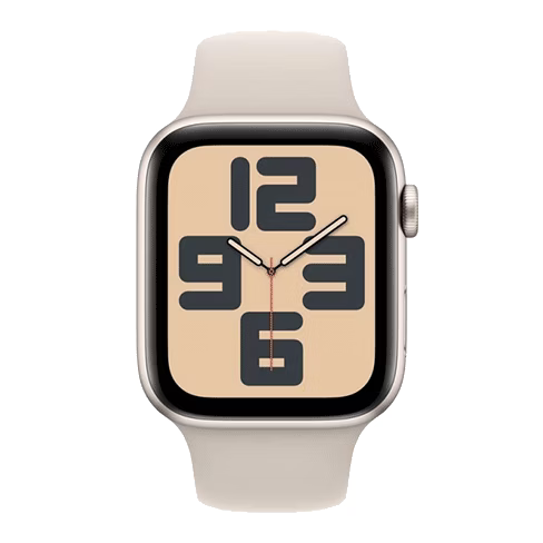 Apple Watch SE (2023) GPS + Cellular 44mm Aluminium Case with Sport Band - M/L (eSIM) išmanusis laikrodis (Atidaryta pakuotė) Starlight 1 img.