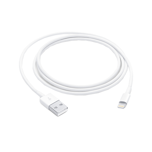 Apple USB - Lightning 1m. kabelis White 1 img.