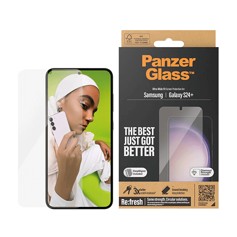 PanzerGlass Samsung Galaxy S24+ Ultra-Wide EasyAligner ekrano apsauginis stiklas 3 img.