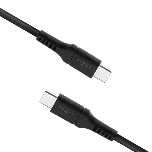 Fixed USB-C to USB-C 1.2m 60W kabelis Black 4 img.