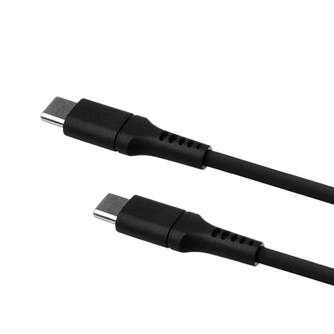 Fixed USB-C to USB-C 1.2m 60W kabelis Black 3 img.