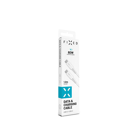 Fixed USB-C to USB-C 1.2m 60W kabelis White 5 img.