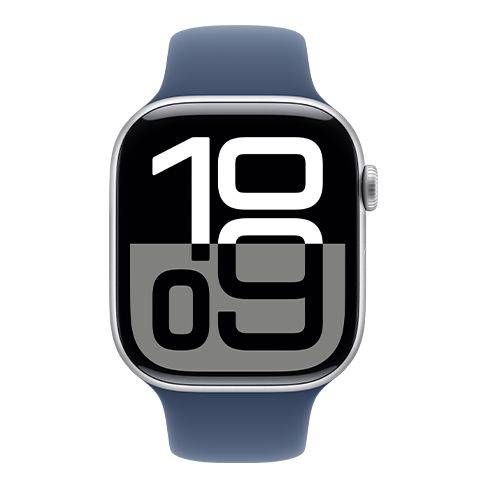 Apple Watch Series 10 GPS+LTE 46mm Aluminium Case w/ Sport Band M/L išmanusis laikrodis Silver 1 img.