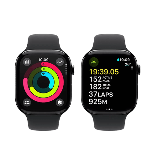 Apple Watch Series 10 GPS+LTE 46mm Aluminium Case w/ Sport Band M/L išmanusis laikrodis Black 3 img.