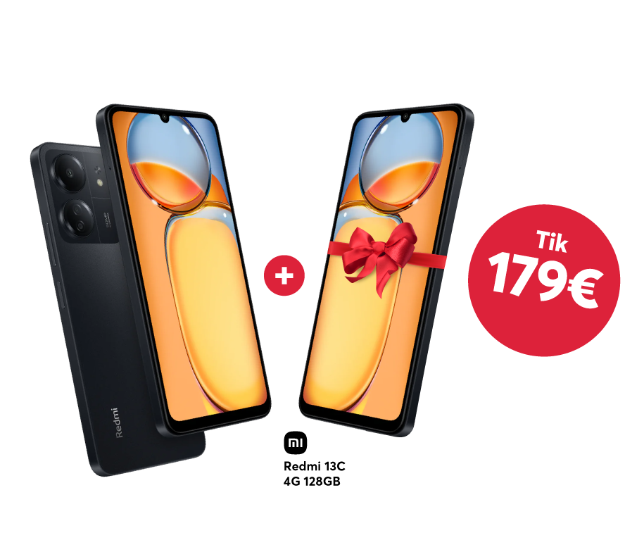 Xiaomi Redmi 13C 4G - du už vieno kainą!