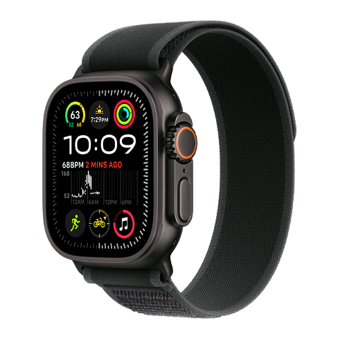 Apple Watch Ultra 2 GPS+LTE 49mm Titanium Case w/ Trail Loop M/L išmanusis laikrodis Black 2 img.