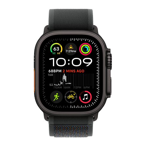 Apple Watch Ultra 2 GPS+LTE 49mm Titanium Case w/ Trail Loop M/L išmanusis laikrodis Black 1 img.